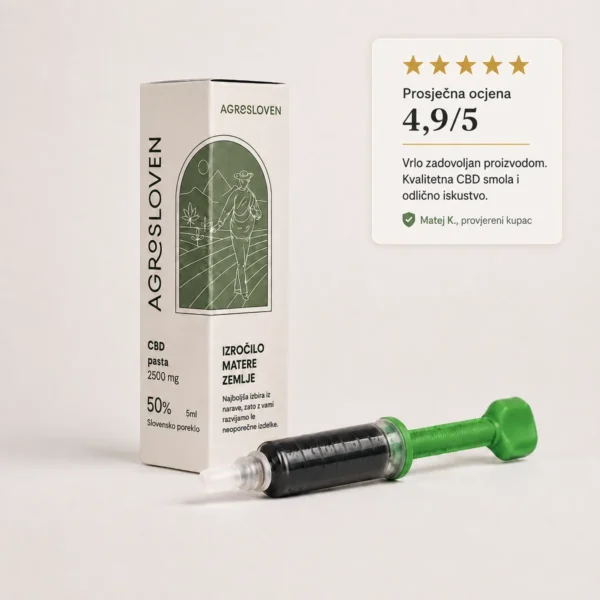 50 % CBD konopljina smola, 2500 mg, 5 ml – Agrosloven